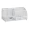 Mind Reader Desktop Organizer, File Storage, Accessory Storage, Workspace, Office, Metal Mesh, 11"L x 5.5"W x 5.25"H, White